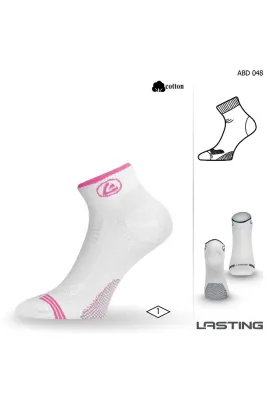 Lasting ABD ponožky pro aktivní sport 048 bílá Velikost: (34-37) S
