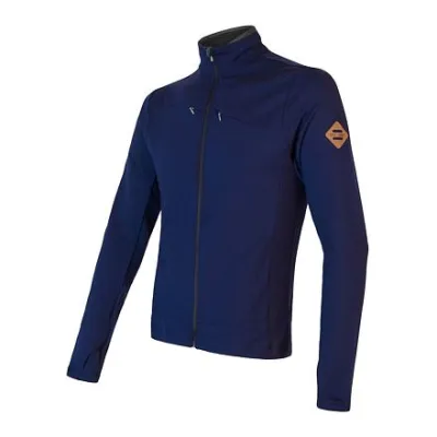 SENSOR MERINO UPPER pánská mikina celozip deep blue Velikost: S 8592837075891