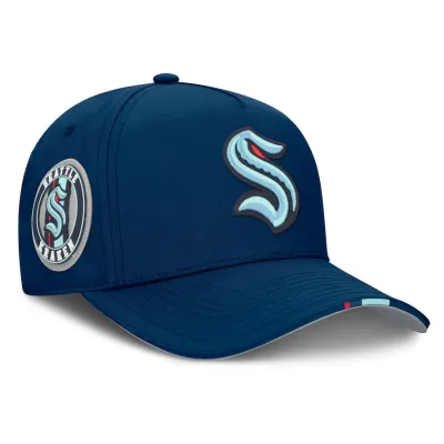 Pánská kšiltovka Seattle Kraken NHL 2025 Draft Authentic Pro Structured Adjustable Meshback