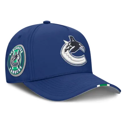 Pánská kšiltovka Vancouver Canucks NHL 2025 Draft Authentic Pro Structured Adjustable Meshback