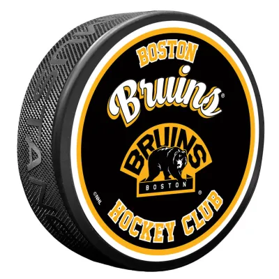 Puk Boston Bruins NHL Retro Script