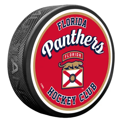 Puk Florida Panthers NHL Retro Script