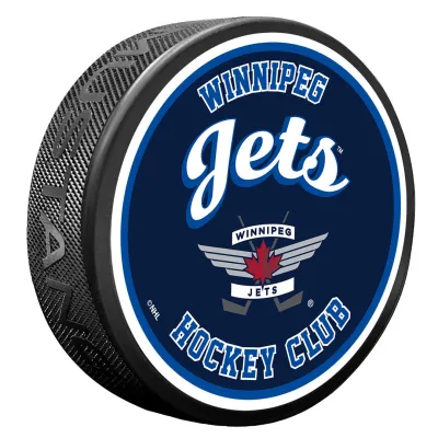 Puk Winnipeg Jets NHL Retro Script