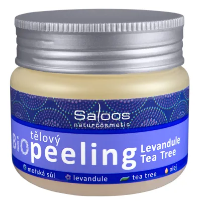 Saloos bio Tělový peeling Levandule –Tea tree 140ml