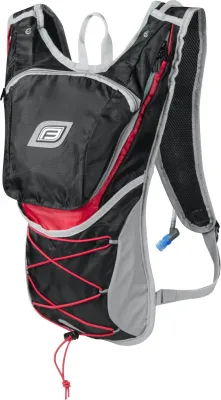 batoh FORCE TWIN PLUS 14 l+2L rez.,černo-červ.