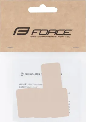 nálepky FORCE pod bowden sada 6ks, čiré