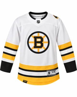 Dětský dres Boston Bruins NHL Premier White/Away Velikost: S/M