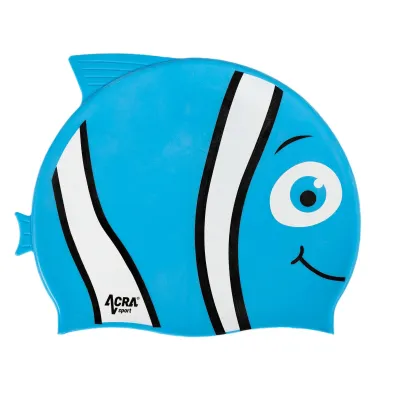 Dětská plavecká koupací čepice, NEMO, modrá