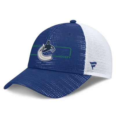 Kšiltovka Vancouver Canucks NHL Authentic Pro Rink Boxed Logo Trucker
