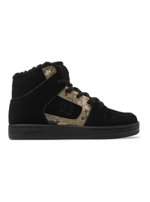 Dc shoes dětské boty Manteca 4 Hi Black / Camo | Černá | Velikost 4 US