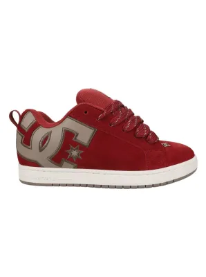Dc shoes pánské boty Court Graffik SE Brick Red / Warm Taupe / Off White | Červená | Velikost 44,5 EU