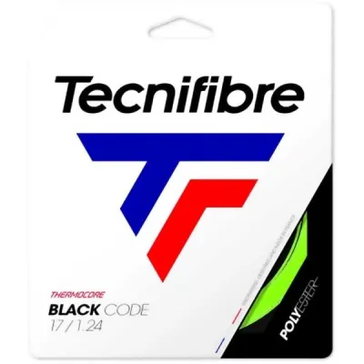 TECNIFIBRE BLACK CODE 1.28 MM Tenisový výplet, bílá, velikost UNI