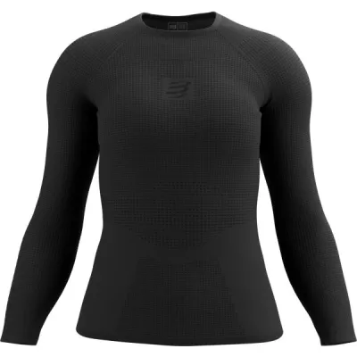 Compressport ON/OFF BASE LAYER LS TOP W Dámské termotriko, černá, velikost S
