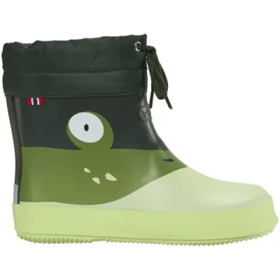 VIKING BY NORWAY ALV BAREFOOT PAW PRINT Dětské gumové holínky, tmavě zelená, velikost 29
