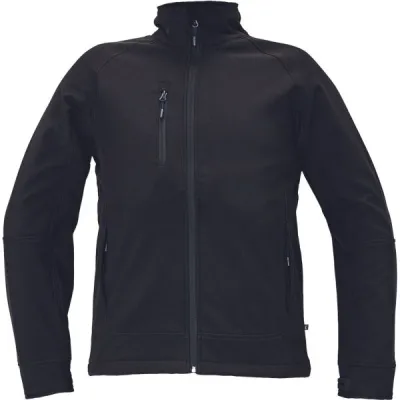 CERVA CHITRA Pánská softshellová bunda, černá, velikost 4XL