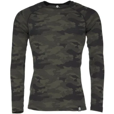 Bula CAMO MERINO Pánské triko, khaki, velikost S