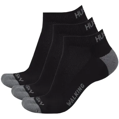 Husky Ponožky Walking 3pack černá Velikost: M (36-40)