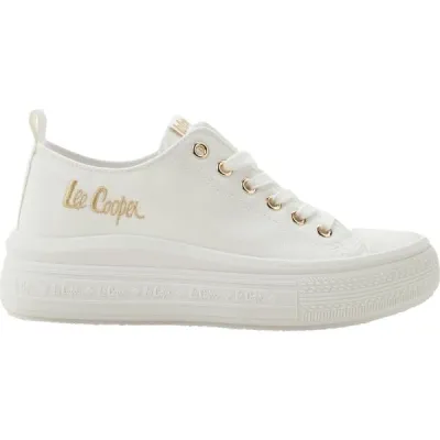 Lee Cooper LC CANVAS Dámské tenisky, bílá, velikost 38