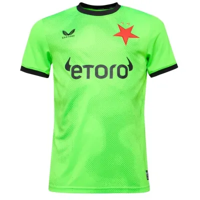 CASTORE SK SLAVIA PRAHA AWAYGOALKEEPER SS SHIRT Pánský brankářský dres, zelená, velikost S