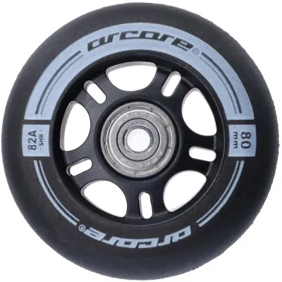 Arcore INLINE WHEELS 4PACK 80-82A Inline kolečka, černá, velikost UNI