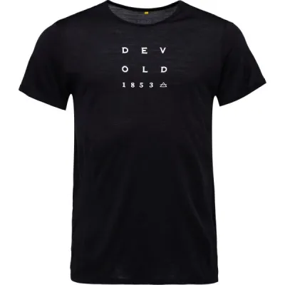 Devold ACTIVE "1853" TEE Pánské triko, černá, velikost S