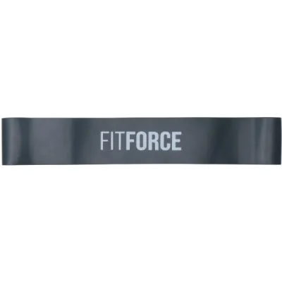 Fitforce EXELOOP HARD Posilovací guma, tmavě šedá, velikost UNI