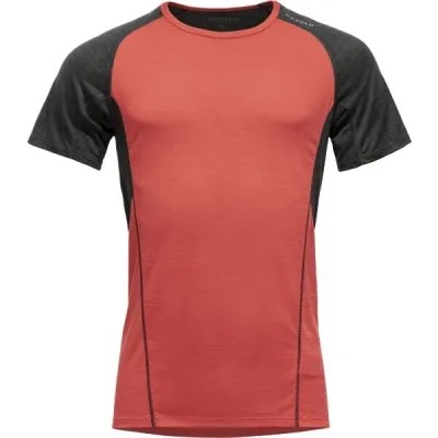 Devold RUNNING MERINO 130 SHIRT MAN Pánské triko, červená, velikost S