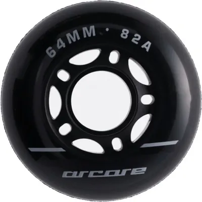 Arcore INLINE WHEELS 4PACK 64-82A Inline kolečka, černá, velikost UNI