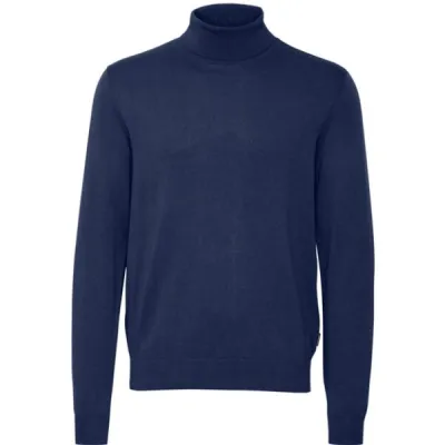 BLEND PULLOVER Pánský svetr, tmavě modrá, velikost XL