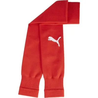 Puma TEAMGOAL SLEEVE SOCK Fotbalové štulpny, červená, velikost 35-38