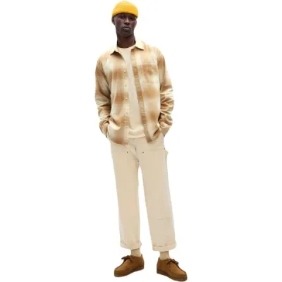 GAP V-LS STANDARD FLANNEL Pánská košile, béžová, velikost XS