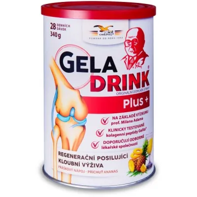 GELADRINK PLUS ANANAS 340 G Regenerační kloubní výživa, , velikost 340 G
