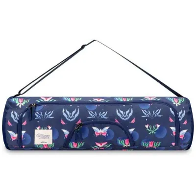 Spokey THE BLOOM BAG Textilní obal na podložku, tmavě modrá, velikost UNI