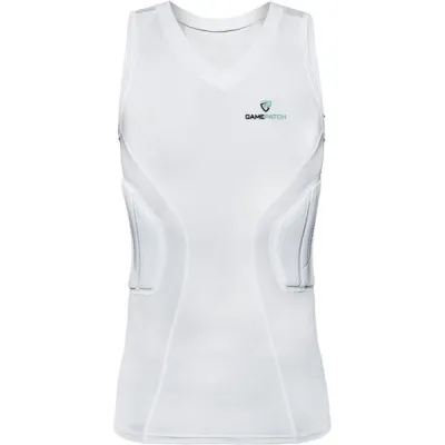 GAMEPATCH PADDED SHIRT PRO Kompresní unisex triko, bílá, velikost M