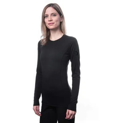 Sensor MERINO AIR Dámské termo triko, černá, velikost M