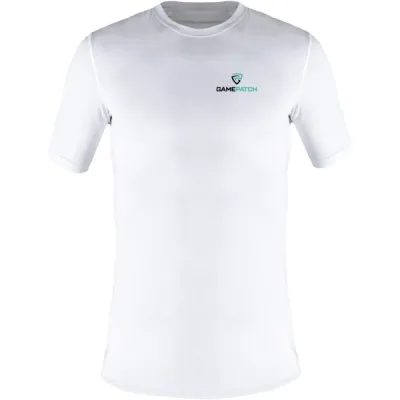 GAMEPATCH COMPRESSION SHIRT Kompresní unisex triko, bílá, velikost S