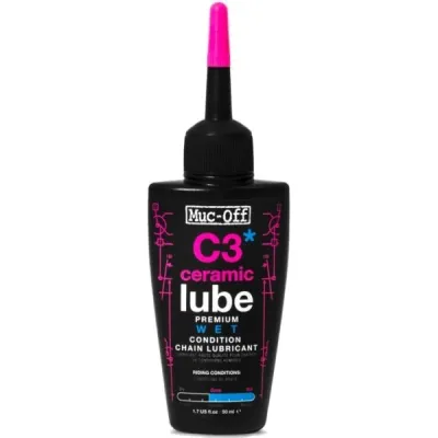 MUC-OFF C3 WET CERAMIC LUBE Mazivo na řetěz do mokra s keramikou do mokra, dummy, velikost 50 ML