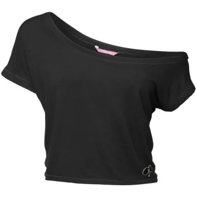 PAPILLON SHORT WIDE Dívčí triko, černá, velikost 128