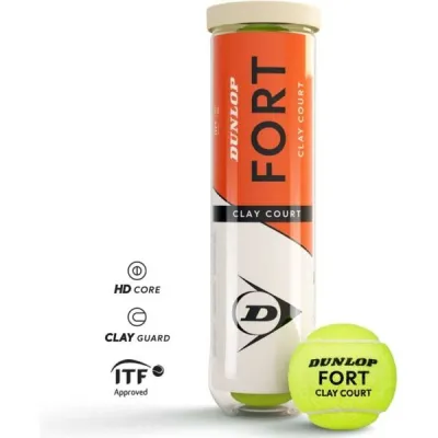 Dunlop FORT CLAY COURT Tenisové míče, žlutá, velikost UNI