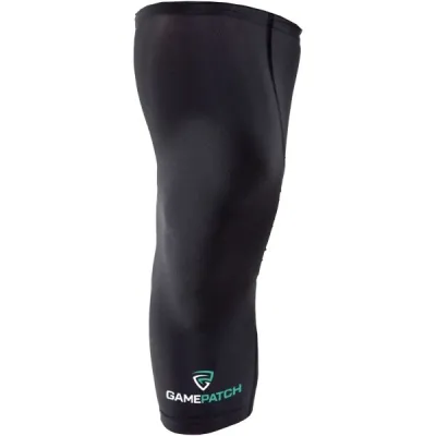 GAMEPATCH COMPRESSION LEG SLEEVE Kompresní unisex návlek, černá, velikost XL