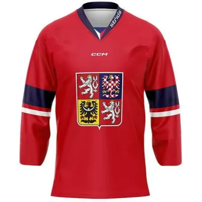 Střída FAN ČR EHT Hokejový dres, červená, velikost L