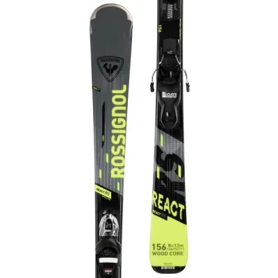 Rossignol REACT RS + XPRESS 10 GW Sjezdové lyže, tmavě šedá, velikost 156