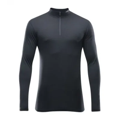Devold BREEZE MAN HALF ZIP NECK Pánské funkční triko, černá, velikost L