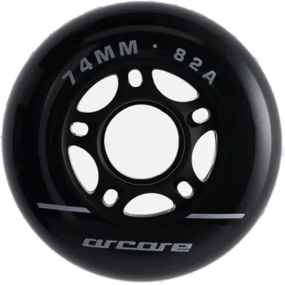 Arcore INLINE WHEELS 4PACK 74-82A Inline kolečka, černá, velikost UNI