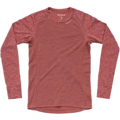Devold DUO ACTIVE MERINO 205 Dámské termo triko, červená, velikost S