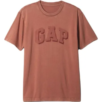 GAP INTL LOGO Pánské tričko, hnědá, velikost M
