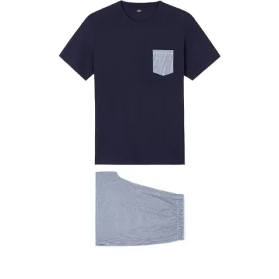 CELIO GIPYSHORT Pánské pyžamo, tmavě modrá, velikost XL