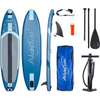 Alapai SAILOR 350 Nafukovací jednovrstvý paddleboard, tmavě modrá, velikost UNI