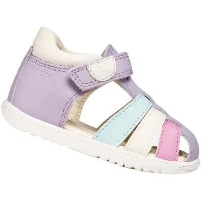 Geox B SANDAL MACCHIA GIRL Dívčí sandály, fialová, velikost 22