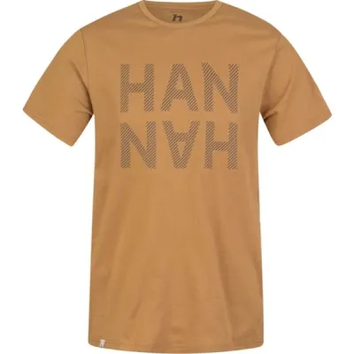 Hannah GREM Pánské triko, hnědá, velikost M